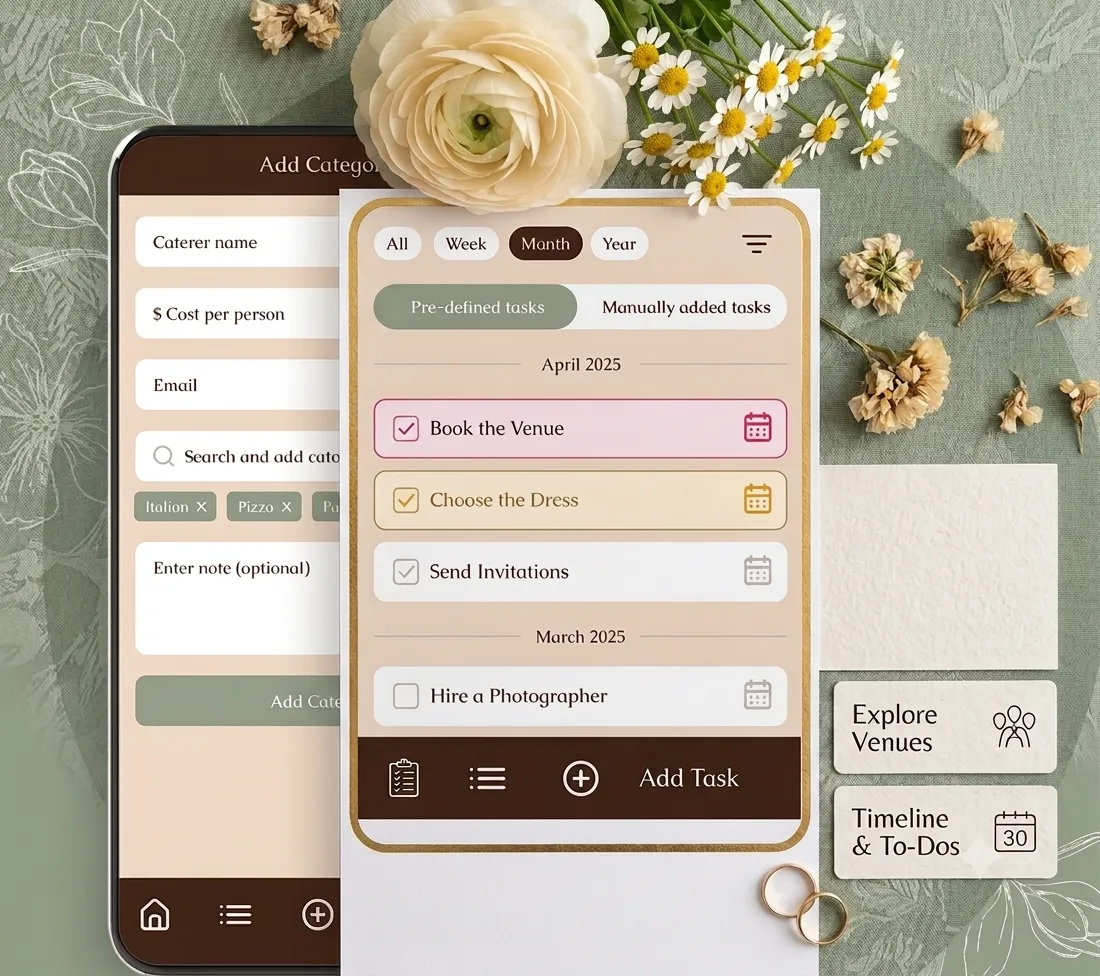 Wedding planning app