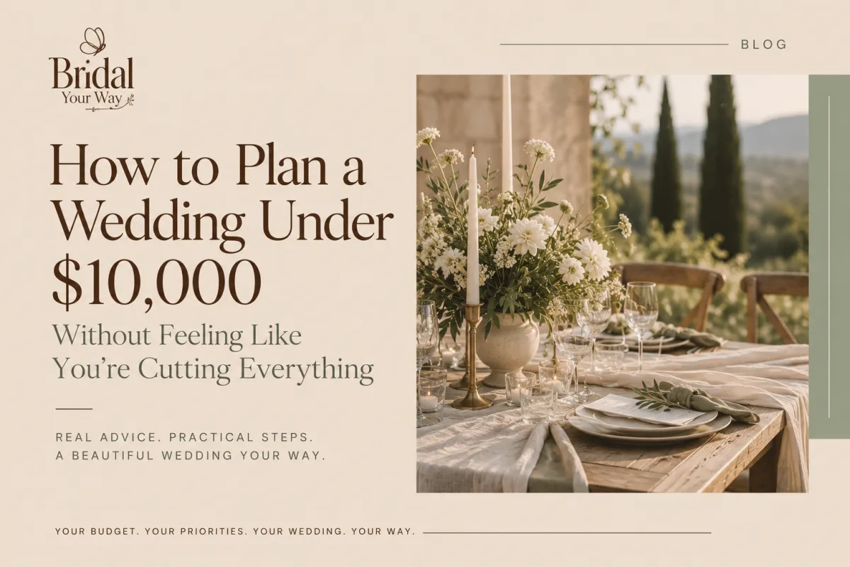 How to Plan a Wedding Under $10,000 Without Feeling Like You’re Cutting Everything