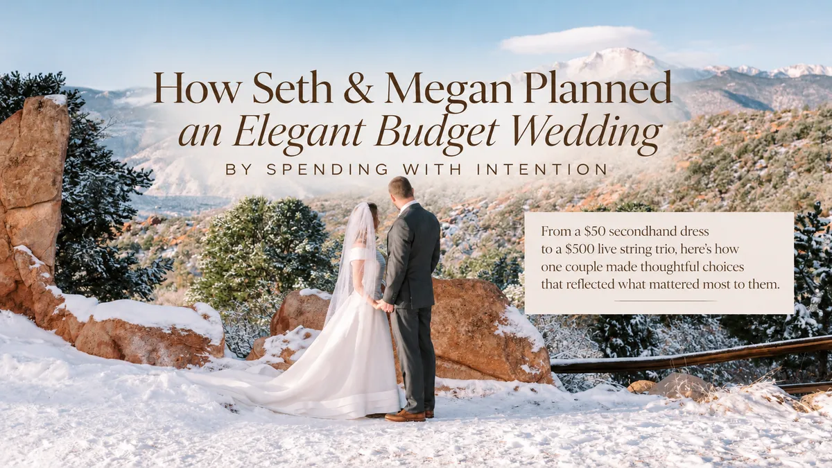 How Seth & Megan Planned an Elegant Budget Wedding by Spending With Intention