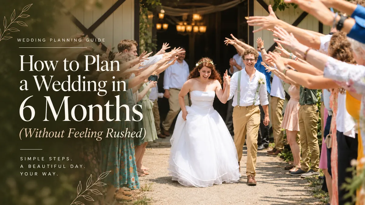 How to Plan a Wedding in 6 Months (Without Feeling Rushed)