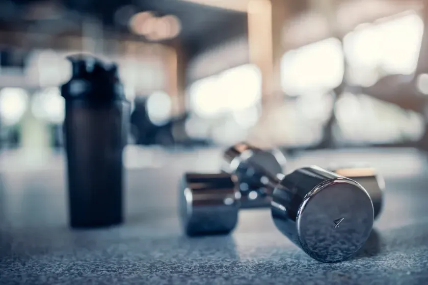 a close up of a building with a net on it