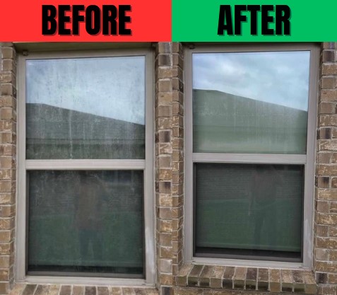 After window cleaning - spotless residential window