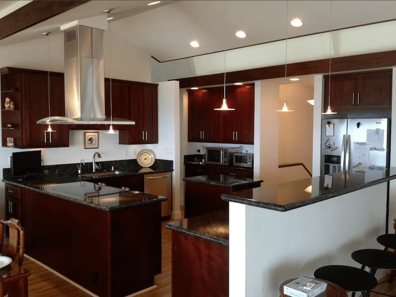 A stylized, flat-design map illustration highlighting several neighborhoods with soft blue and green tones. Pins mark areas such as Brookside and Maple Grove. The map is clean, modern, and easy to read, visually reinforcing the company's local presence.