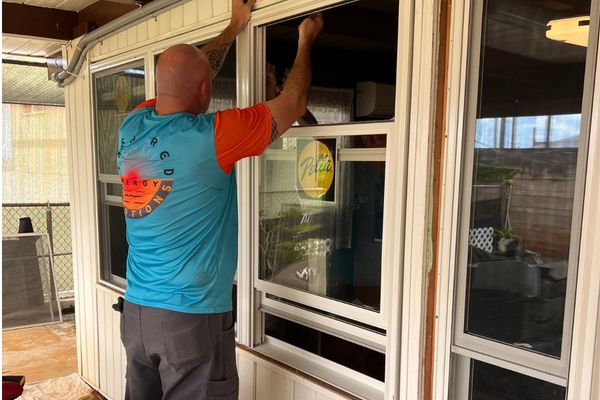 A colorful, flat-design map illustration of the Hawaiian Islands, with location markers on Oʻahu, Maui, Kauaʻi, and Hawaiʻi Island. The map is set against a clean white background, visually representing statewide service coverage.