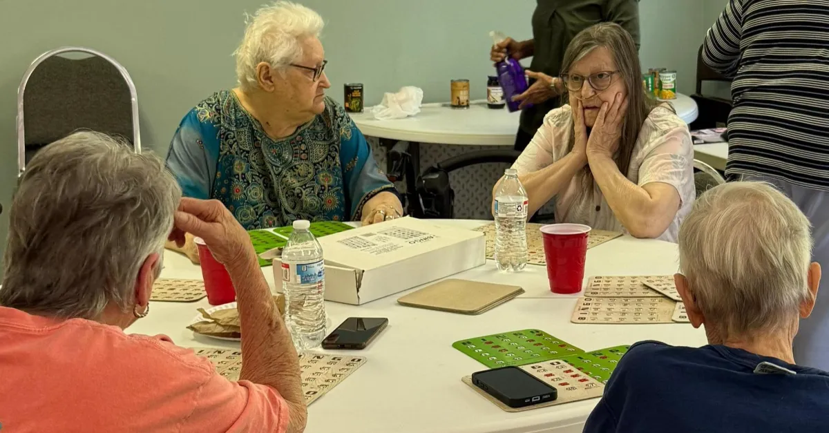 People playing bingo