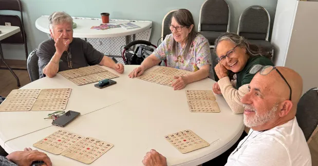 People playing bingo