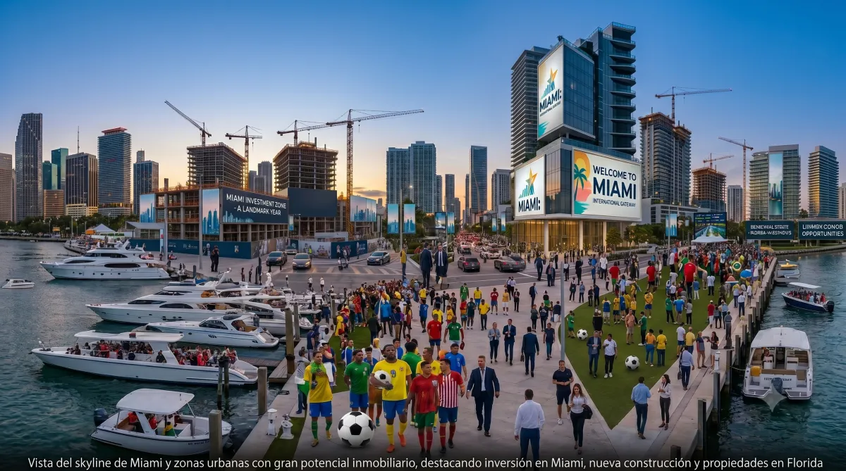 Mundial 2026 en Miami: Impacto Económico, Inmobiliario y Zonas con Mayor Potencial para Invertir