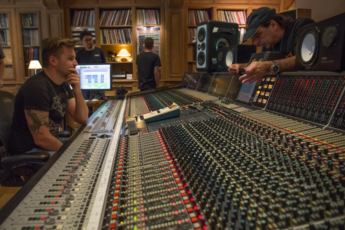 Rock Metal Mixing On A Professional Desk