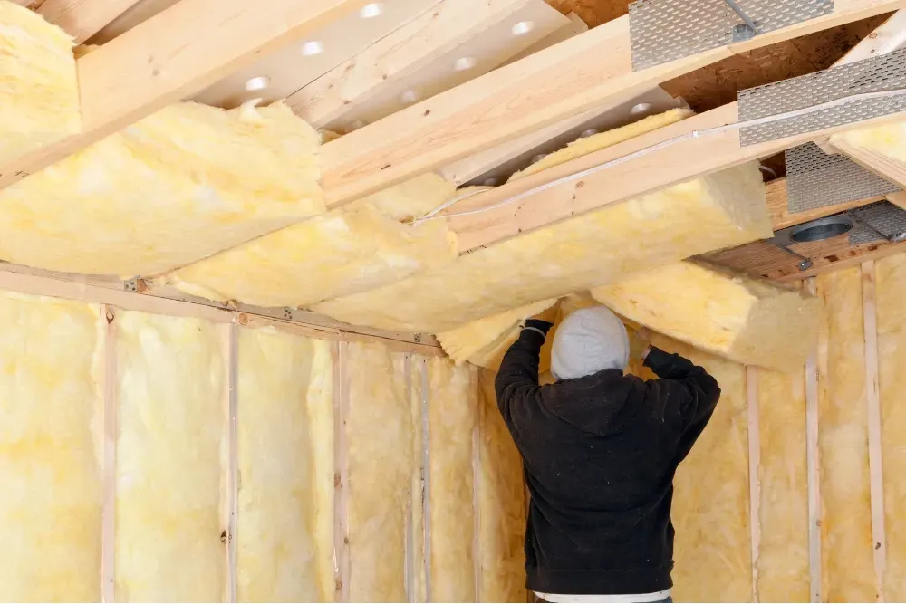 Attic Fiberglass Batt Insulation