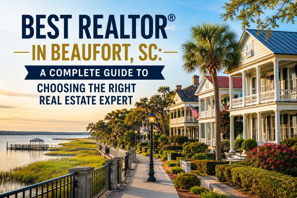 Best Realtor® in Beaufort, SC guide featuring beautiful Lowcountry waterfront homes and historic coastal neighborhoods for home buyers and sellers.