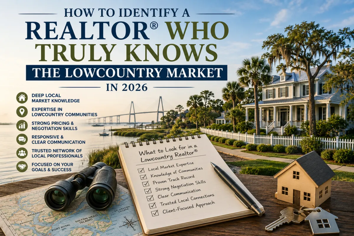 Trusted Lowcountry Realtor helping buyers and sellers in Beaufort, Bluffton, Hilton Head, Port Royal, Ridgeland, and St. Helena, SC make confident real estate decisions.