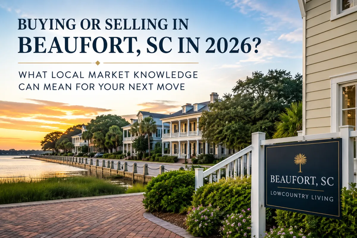 Local Realtor in Beaufort SC helping buyers and sellers navigate the 2026 Lowcountry real estate market