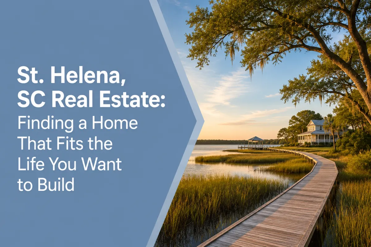 St. Helena SC real estate home surrounded by Lowcountry coastal landscape