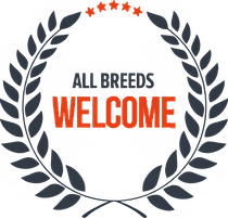 All Breeds Welcome Badge
