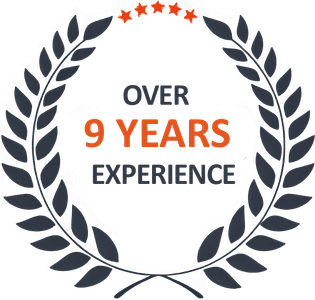 Over 9 Years of Experience Badge