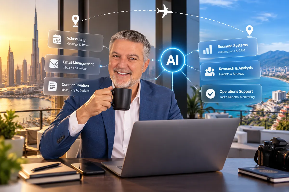 I Built an AI Support Team. Now I Can Run My Businesses From Two Countries.