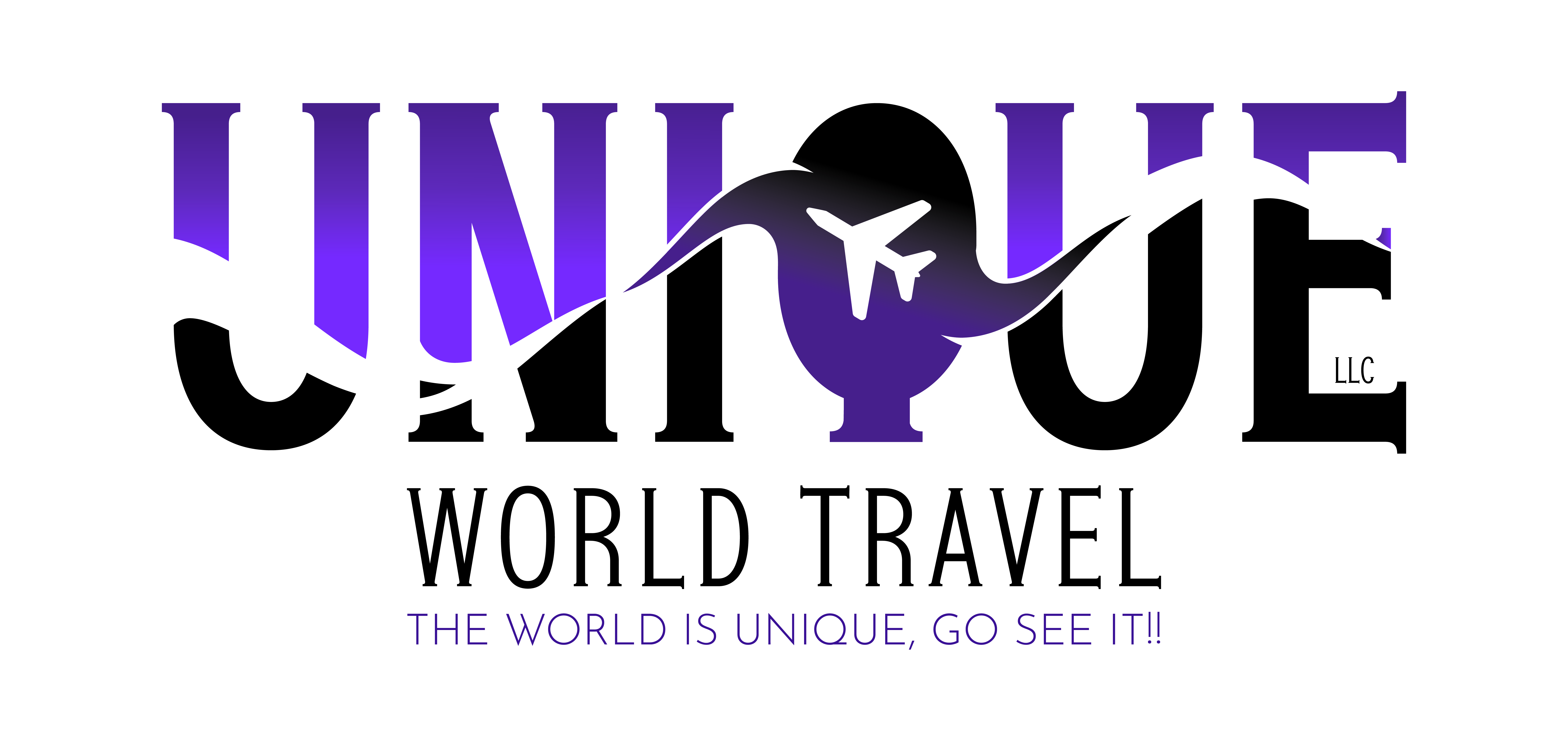 Unique World Travel LLC veteran-owned travel agency logo