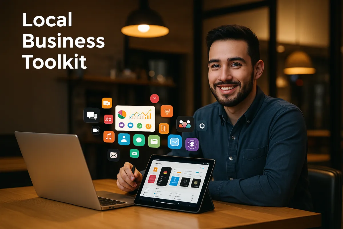 Illustration of digital tools for local businesses and agencies