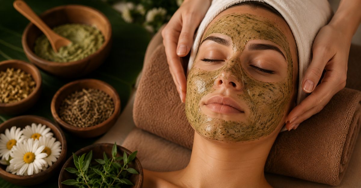 Discover what a herbal facial involves, its benefits for sensitive skin