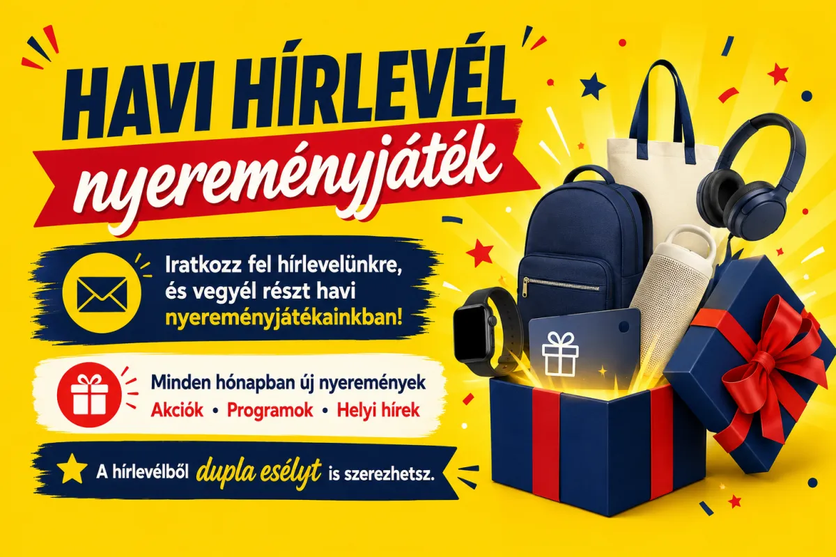 Havi hírlevél nyereményjátékunk