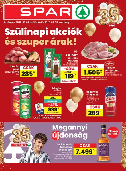 SPAR akciók Maglódon 2026. július 2. és július 8. között