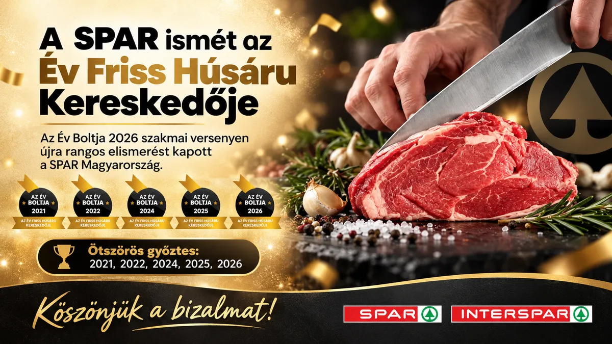 A SPAR ismét Az Év Friss Húsáru Kereskedője lett