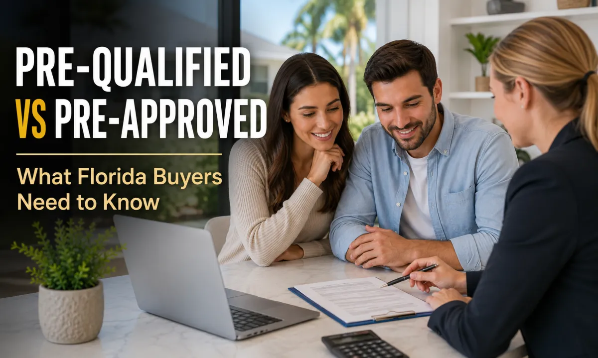 Learn the difference between mortgage pre-qualification and pre-approval in Florida.