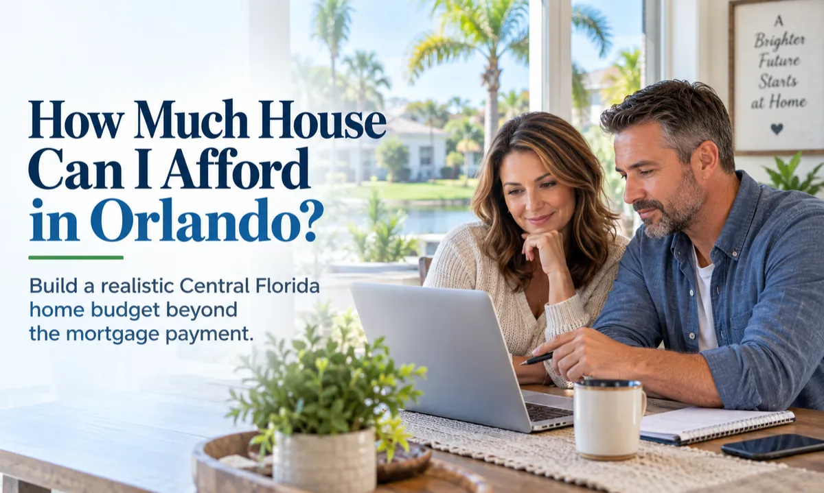 Central Florida homebuyers reviewing how much house they can afford in Orlando.