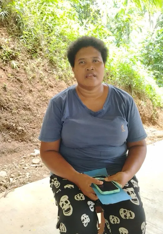 Lizel Saynes, a Barangay Health Worker from Barangay San Marcelino