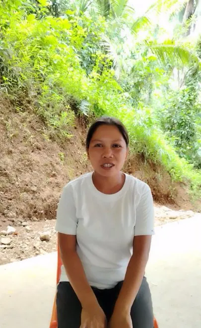 Dayalyn Tena, an Indigenous resident of Village of Masla, Barangay Sablang