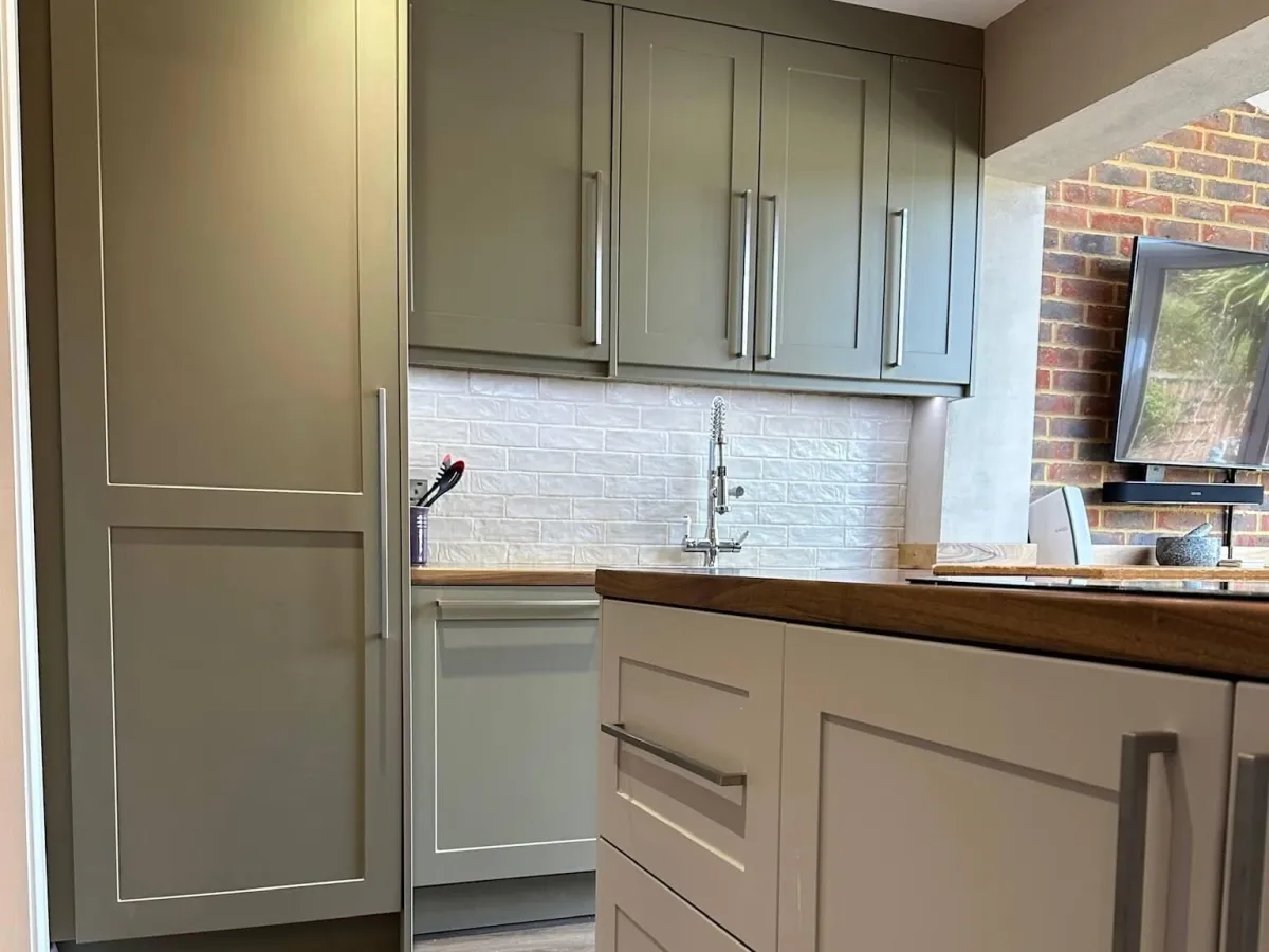 Traditional Shaker kitchen in Leeds with bespoke storage solutions - handmade by JAX Bespoke Yorkshire
