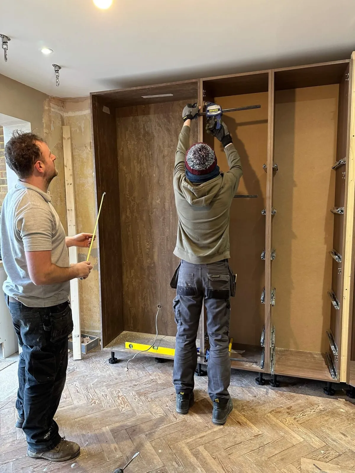 Installing bespoke fitted wardrobes Yorkshire - precise measurements and quality