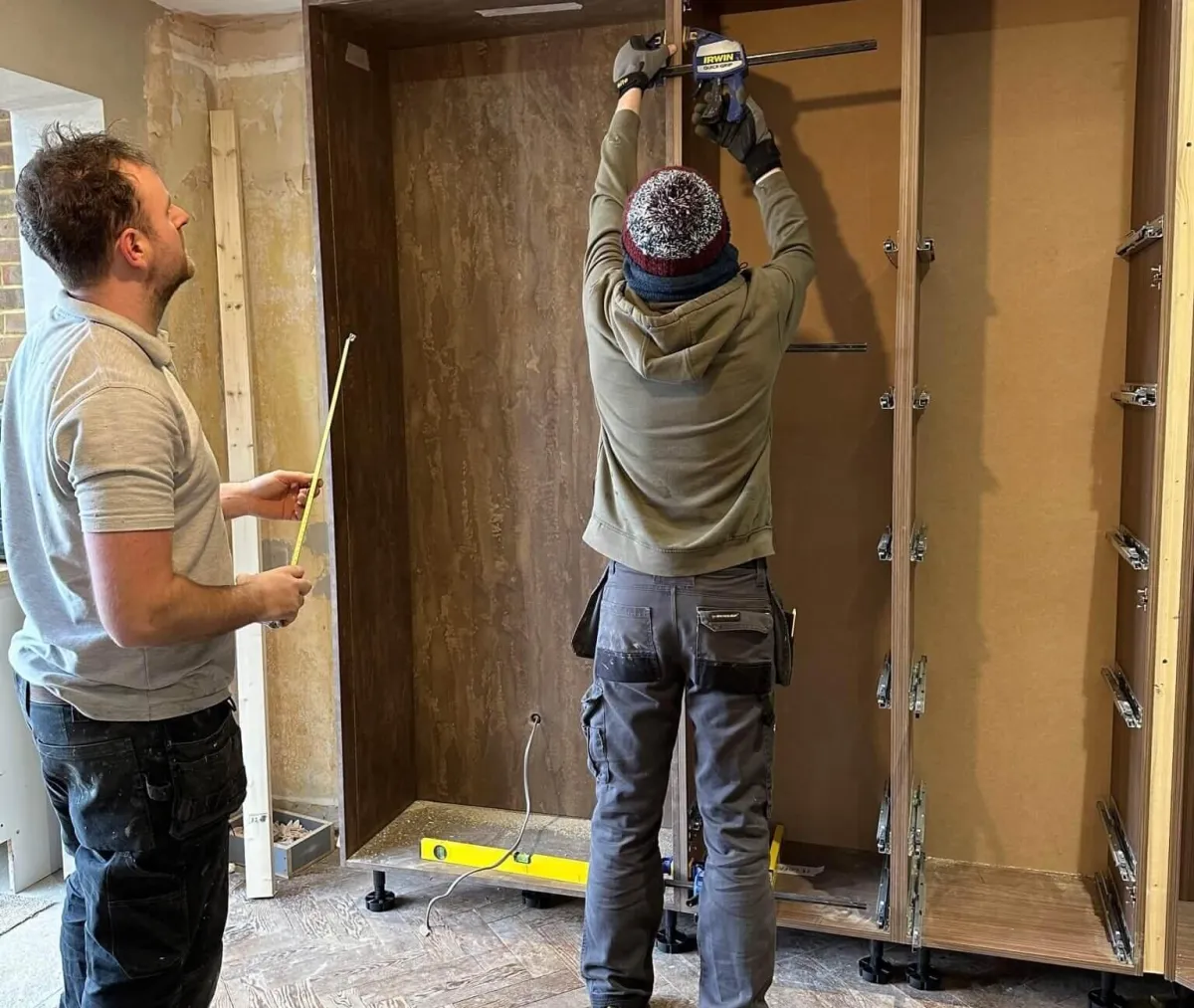 Installing bespoke fitted wardrobes Yorkshire - precise measurements and quality