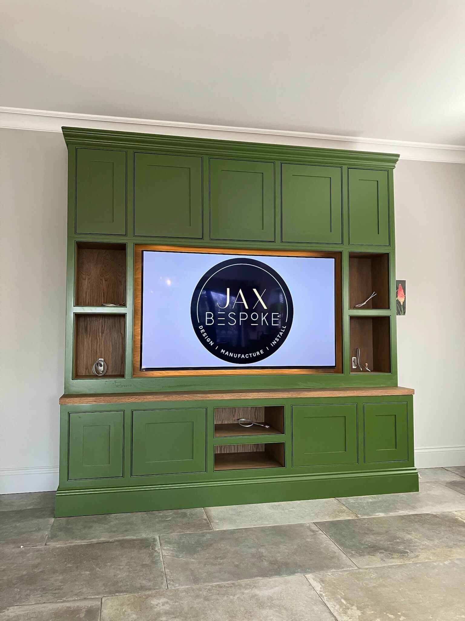 Bespoke media wall installation