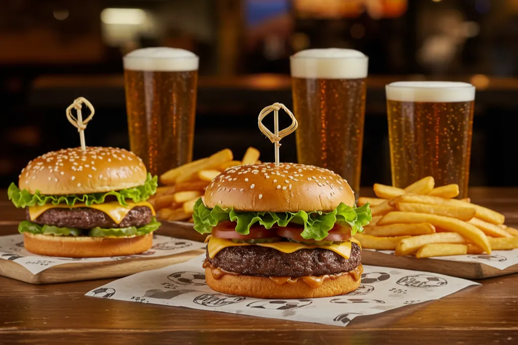 a group of people sitting around a wooden table