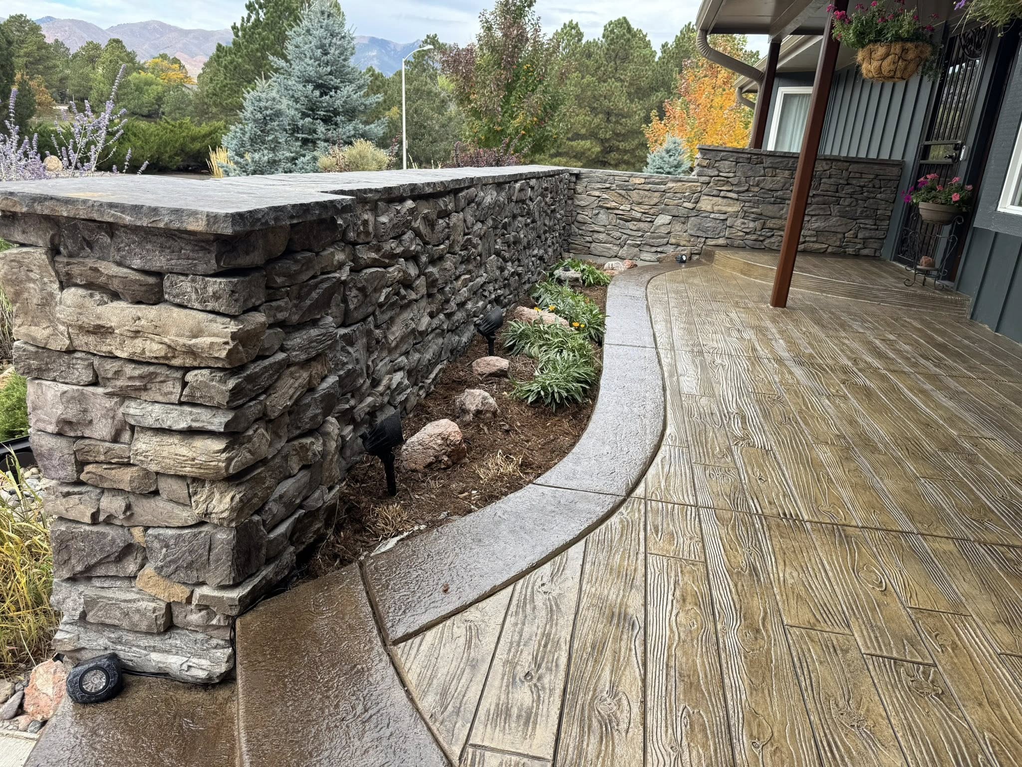 stamped & colored patios
