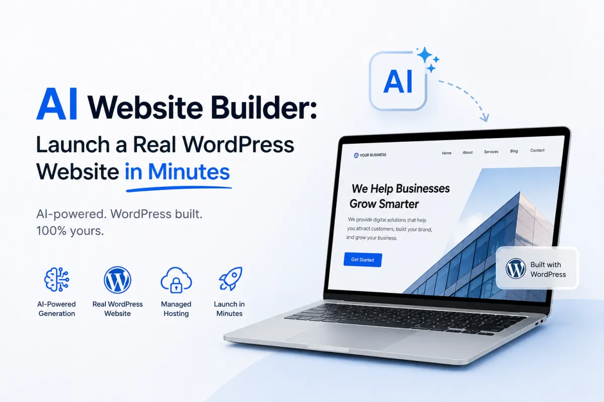 AI Website Builder: Launch a Real WordPress Website in Minutes
