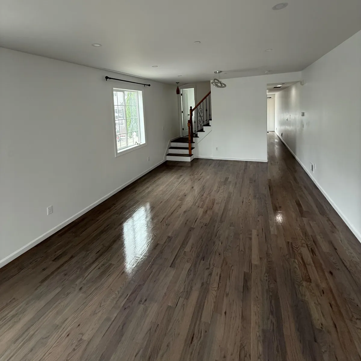 refinished hardwood floor