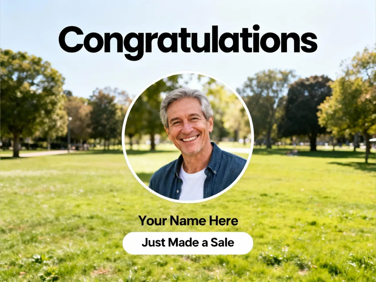 you just made a sale