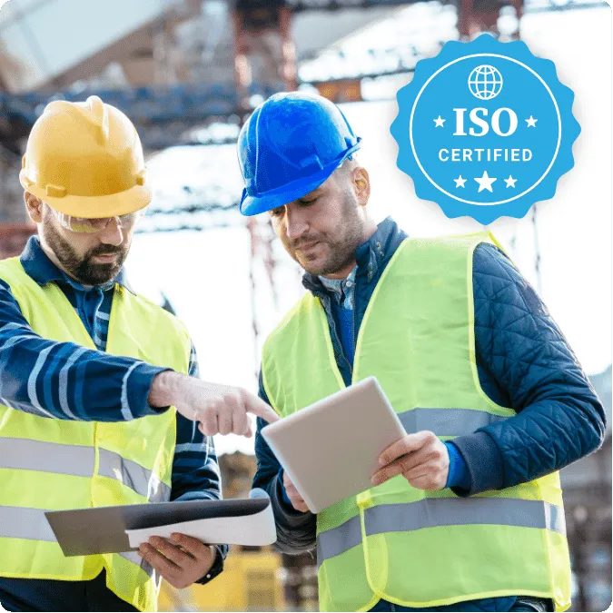 Two contractors getting ISO Certification