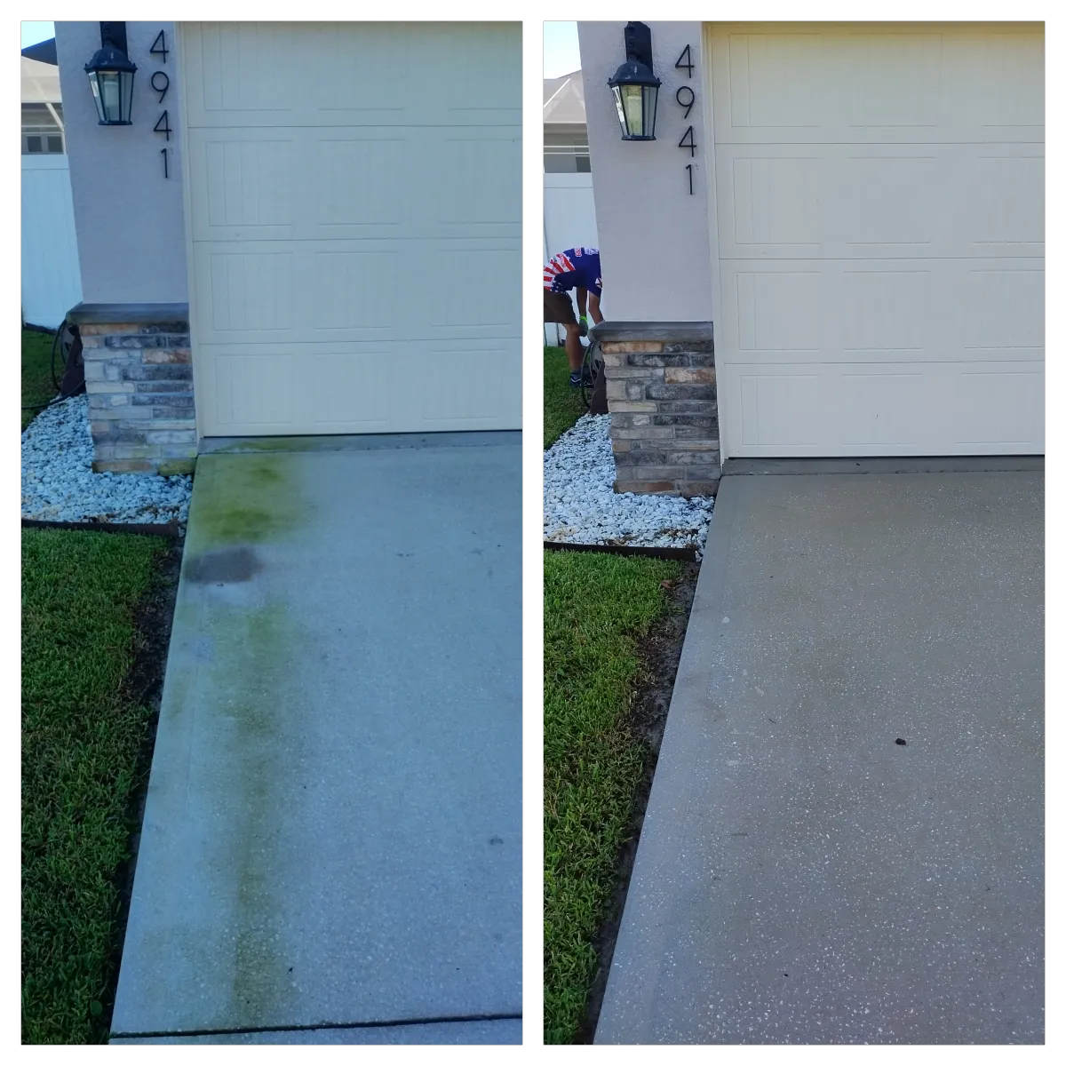 Chiefland FL driveway washing