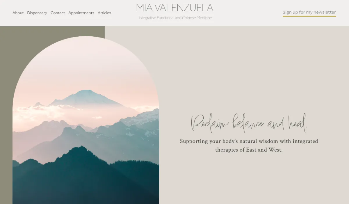 website on laptop screen