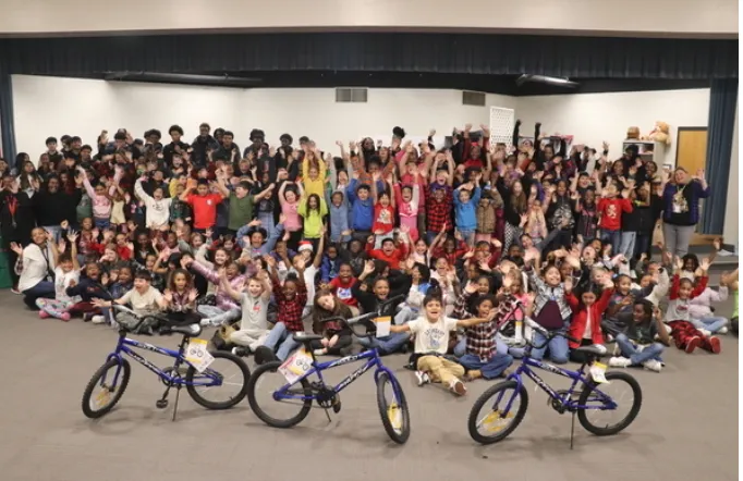 Thomasville Primary Third Grade Scholars Surprised With Bikes
