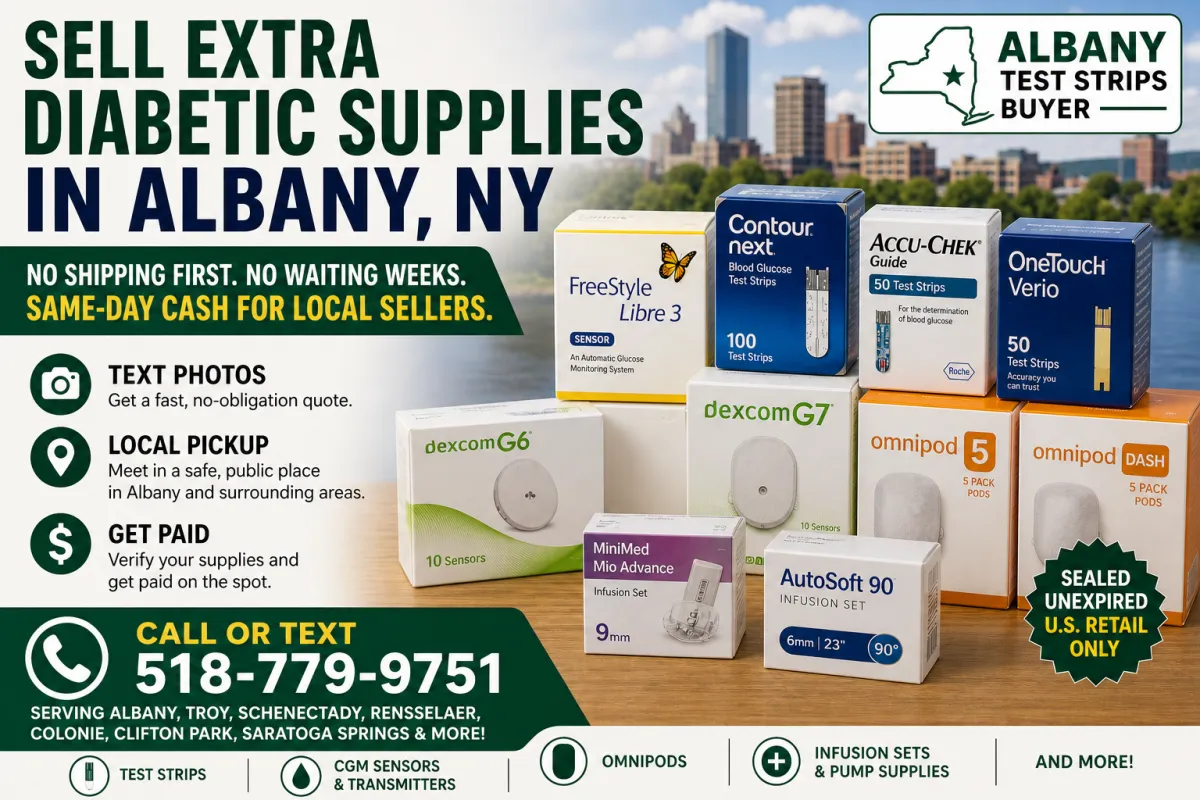 How to Sell Extra Diabetic Supplies in Albany, NY Without Shipping First