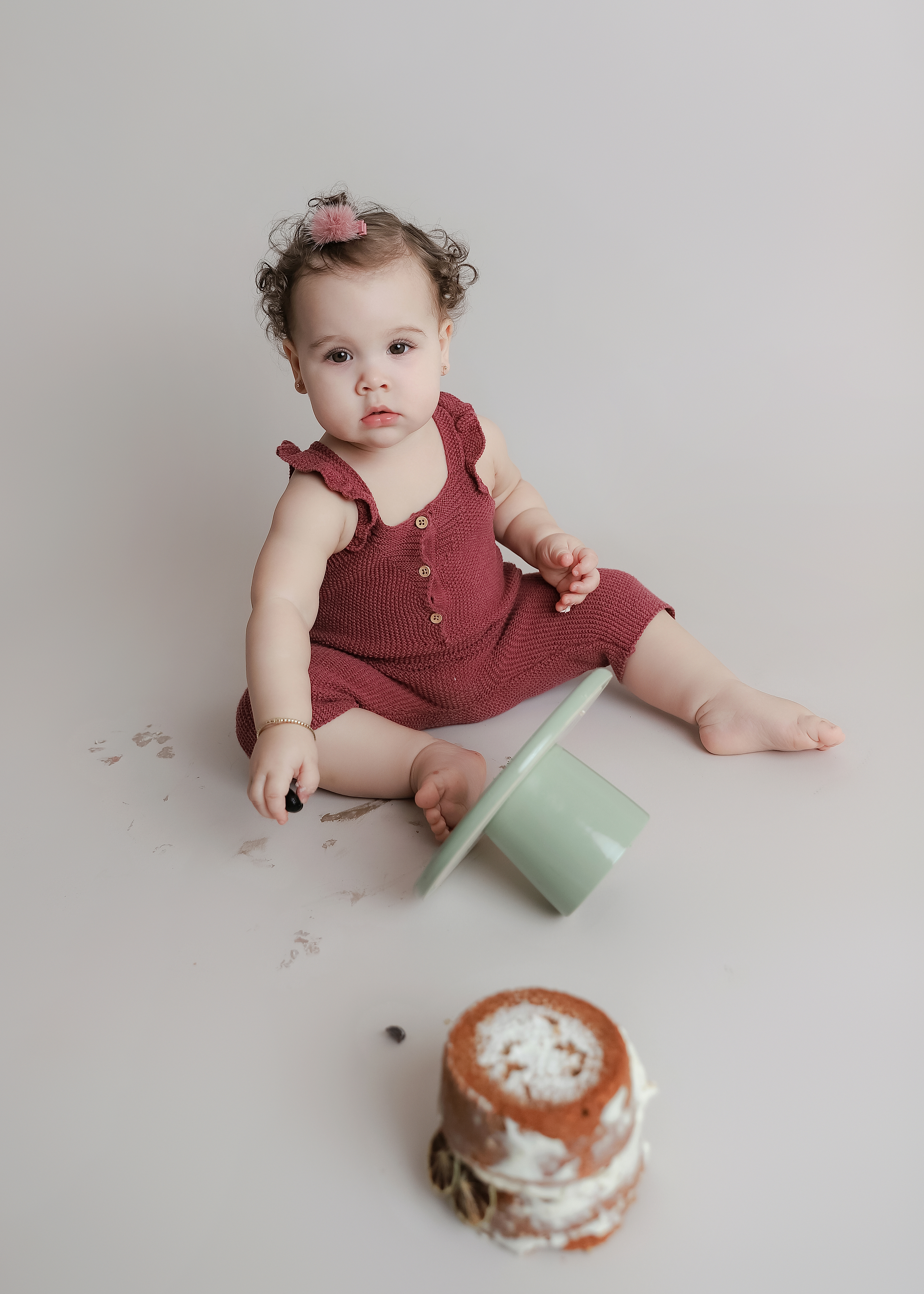 Baby smash cake portrait 1
