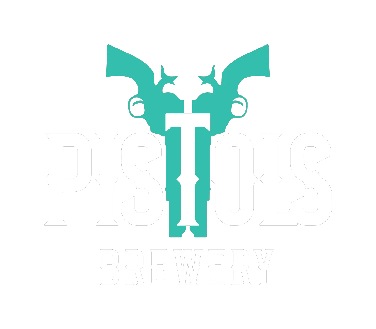 Pistols Brewery brand identity and logo design by Quigley Creative