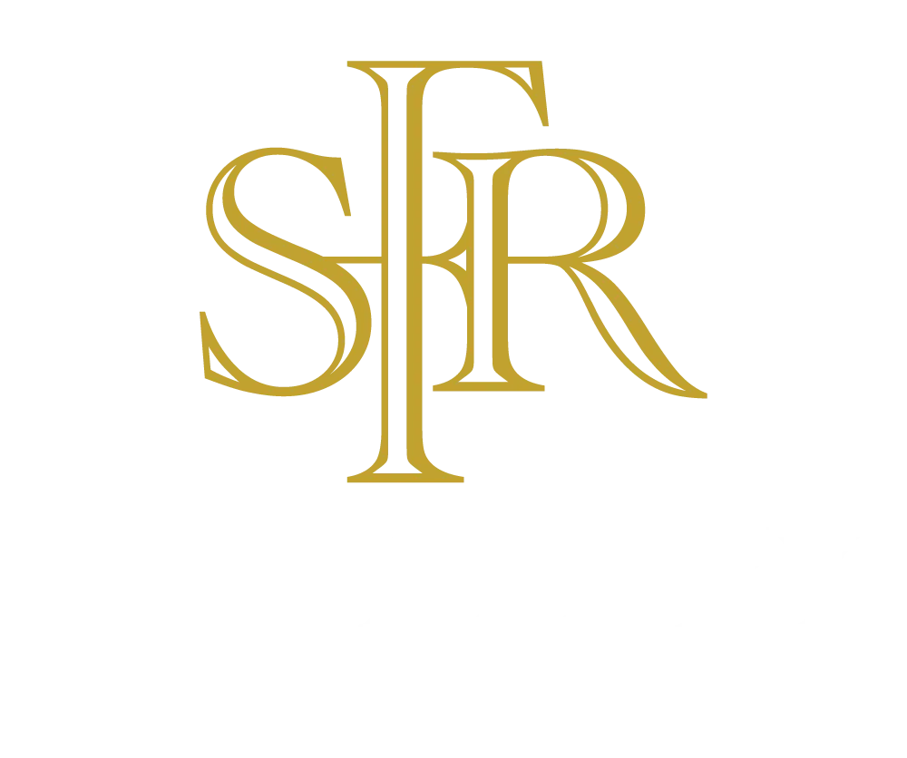 SFR Distillery sub-brand logo within the Stratford-Fox Run branded house system