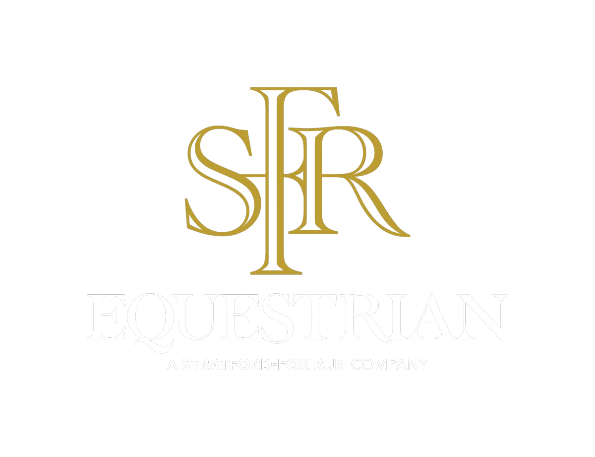 SFR Equestrian sub-brand logo within the Stratford-Fox Run branded house system