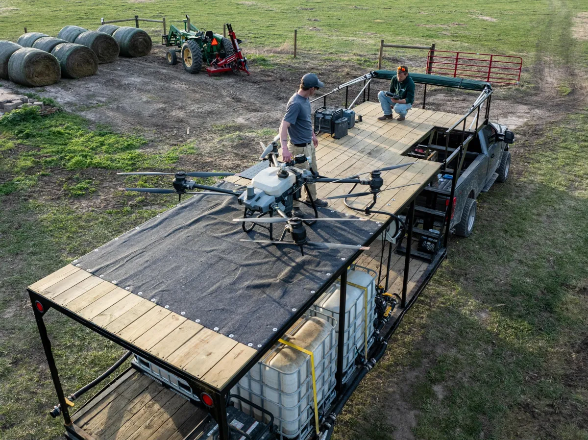 Drone Crop Spraying Central Illinois