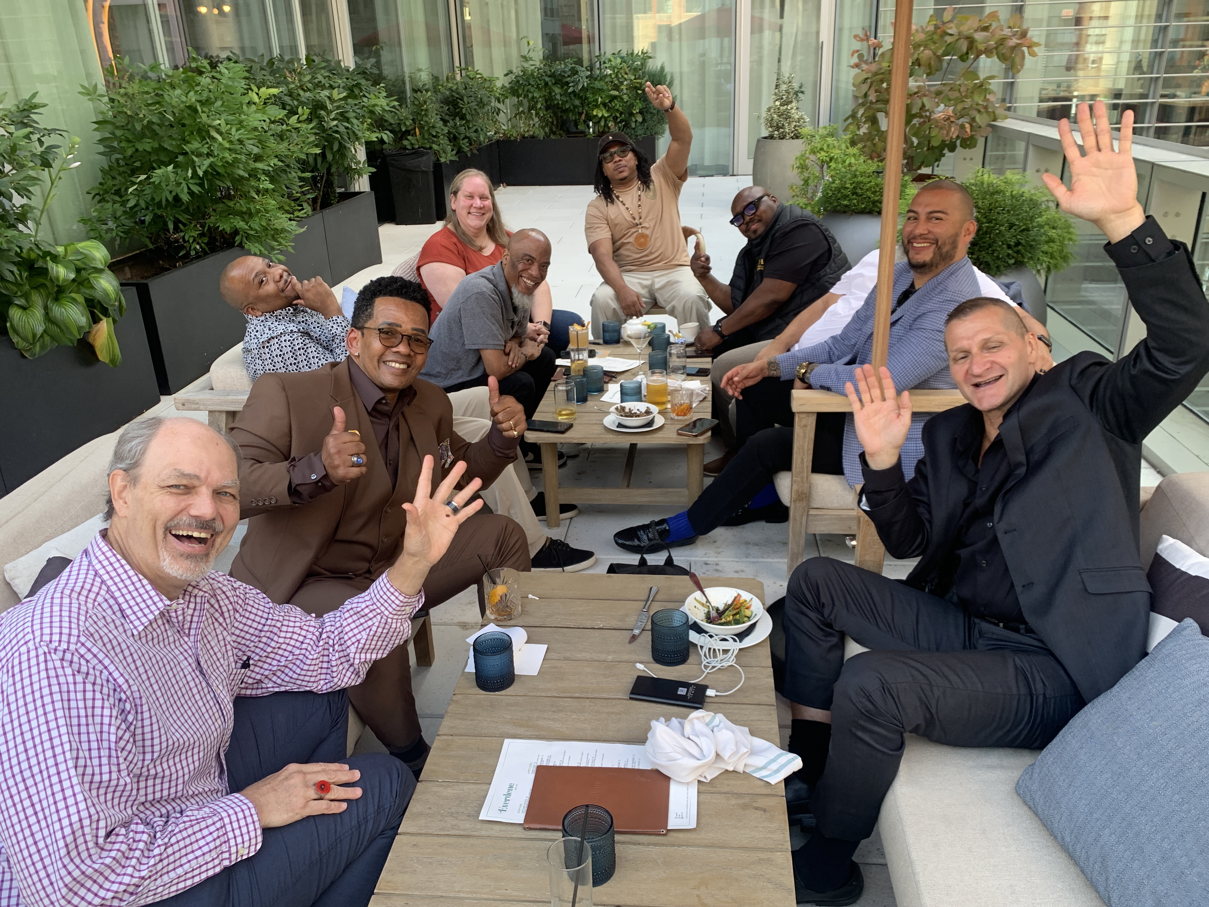 Rooftop celebration - Unified Leadership